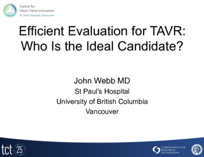 Efficient Evaluation for TAVR: What Do We Really Need?