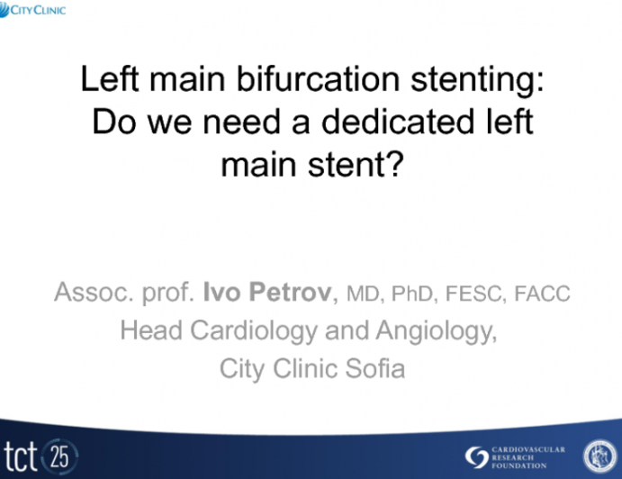 Case #2: Left Main Bifurcation Stenting: Do We Need a Dedicated Distal Left Main Stent?