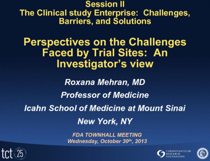 Perspectives on the Challenges Faced by Trial Sites (The Society for Clinical Research Sites)