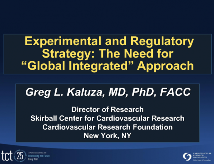 Experimental and Regulatory Strategy: The Need of a “Global Integrated” Approach