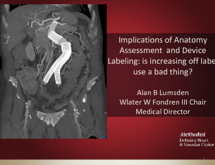 Implications of Anatomy Assessment and Device Labeling: Is Increasing Off-Label Use a Bad Thing?