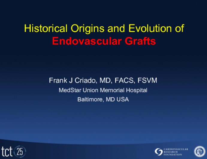 Historical Origins and Evolution of Endovascular Grafts