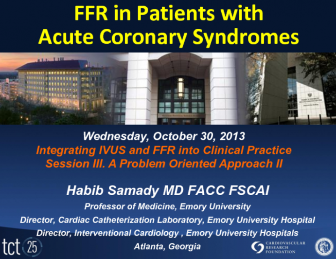 FFR in Patients with Acute Coronary Syndromes