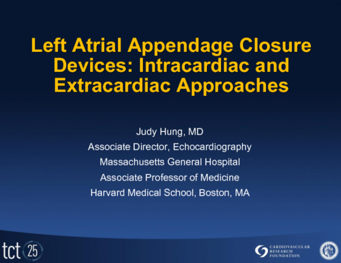 LAA Closure Devices: Intracardiac and Extracardiac Approaches