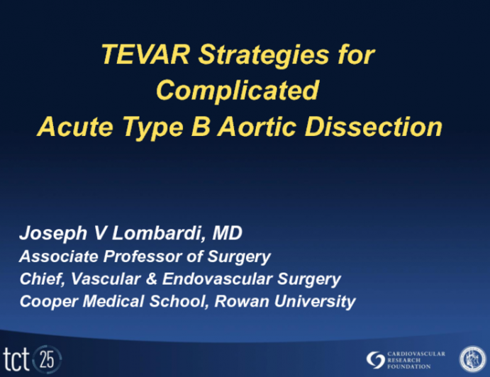 TEVAR Strategies in Acute Complicated Aortic Dissection