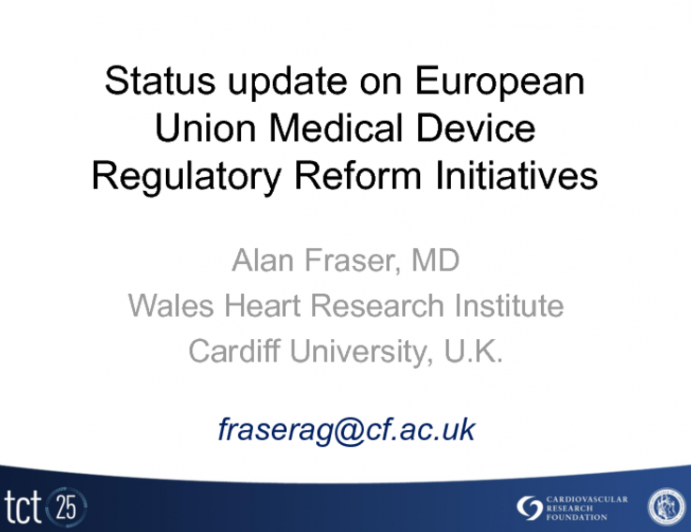 Status Update on European Medical Device Regulatory Reform Initiatives