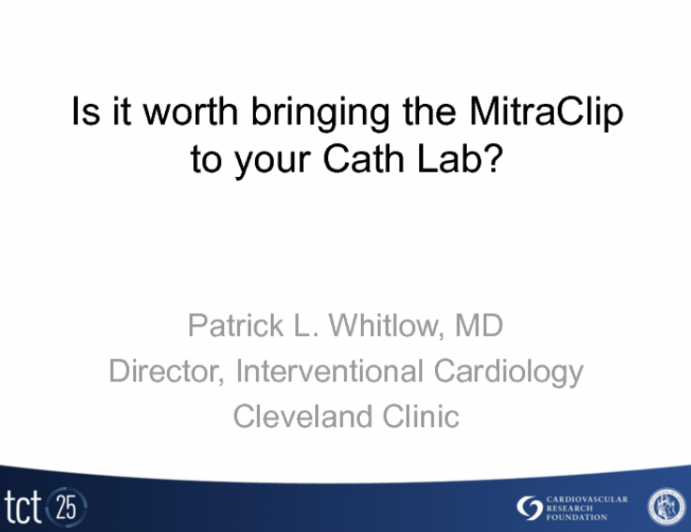 Is it Worth Bring the MitraClip to Your Lab?