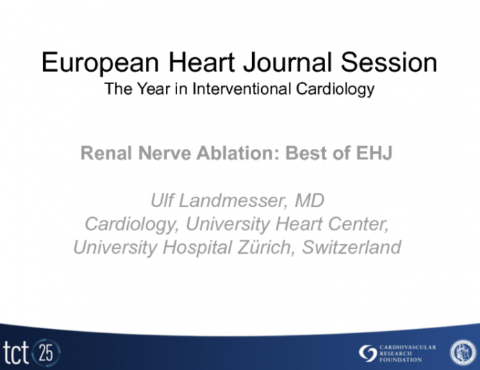 Renal Nerve Ablation: Best of EHJ