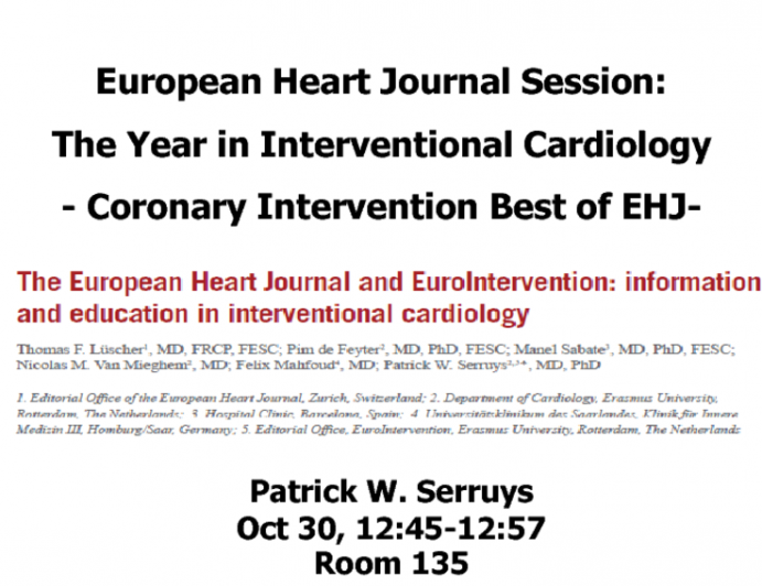 Coronary Interventions: Best of EHJ