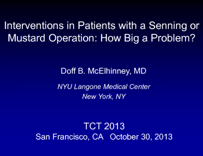 Mustard/Senning Patients: How Big a Problem?