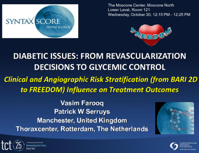 Clinical and Angiographic Risk Stratification (from BARI 2D to FREEDOM) Influence on Treatment Outcomes