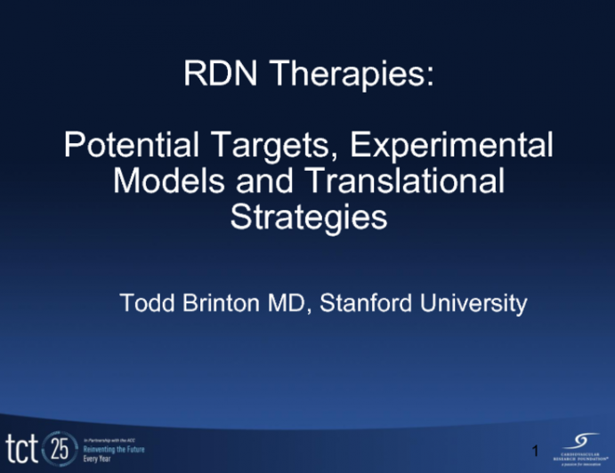 Translational Perspectives: Moving Beyond RDN Therapies: Potential Targets, Experimental Models and Translational Strategies