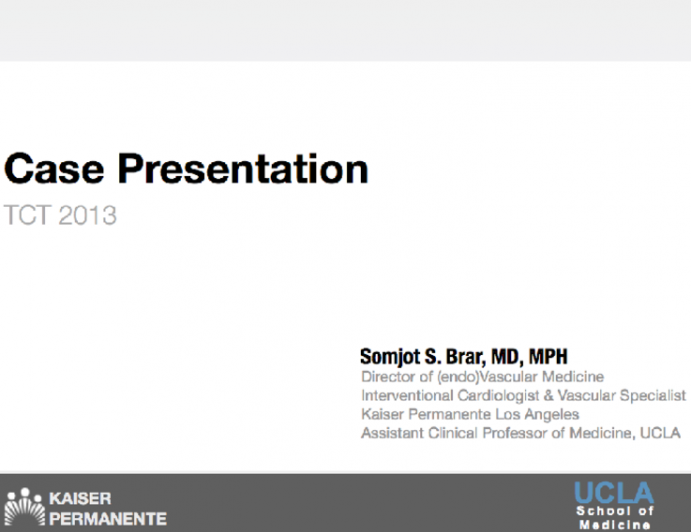 Case Presentation: A Complex Patient at High Risk for Contrast-Induced Nephropathy