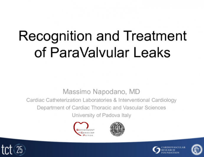 Recognition and Treatment of Paravalvular AR