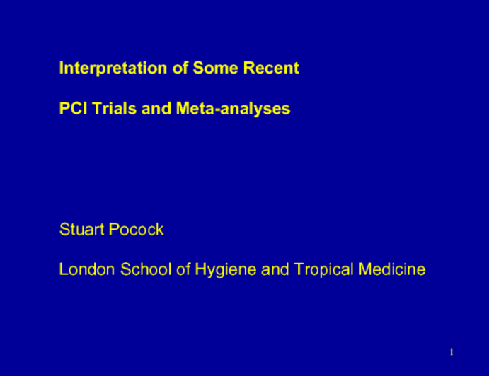 Common Methodologic Errors and Misinterpretations in PCI Trials and Registries