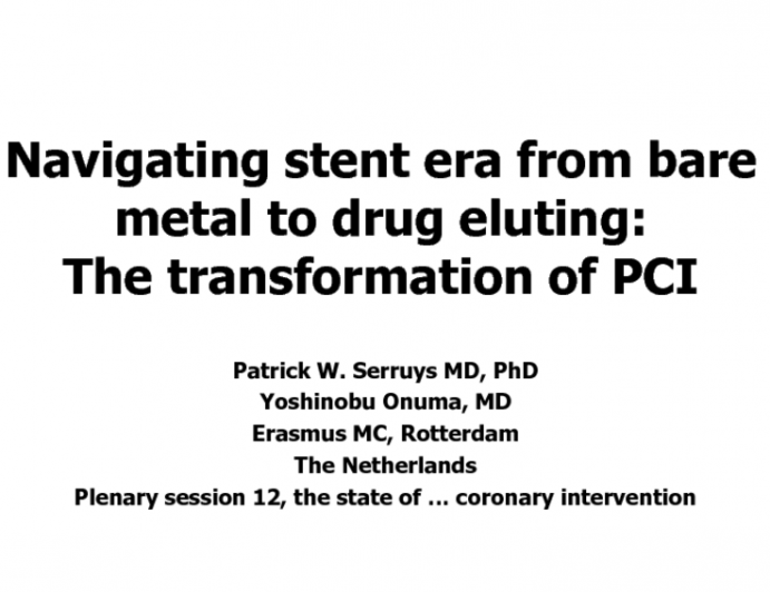 Navigating the Stent Era (from Bare Metal to Drug-Eluting): The Transformation of PCI