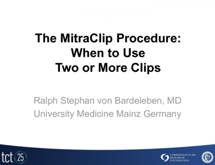 The MitraClip Procedure: When to Use Two or More Clips