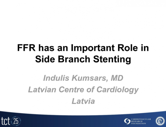 Case #5: FFR Has an Important Role in Side Branch Stenting!