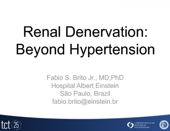 Flash Lecture #3: Renal Denervation: Beyond Hypertension!