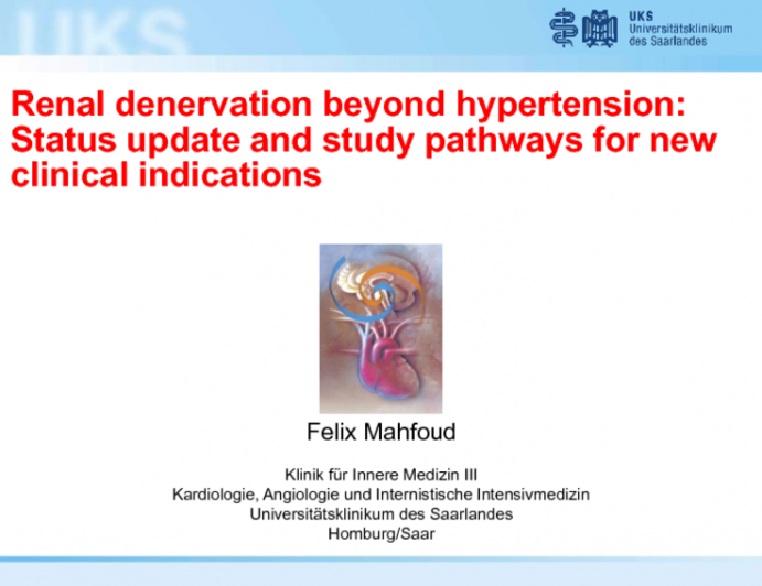 Renal Denervation Beyond Hypertension: Status Update and Study Pathways for New Clinical Indications