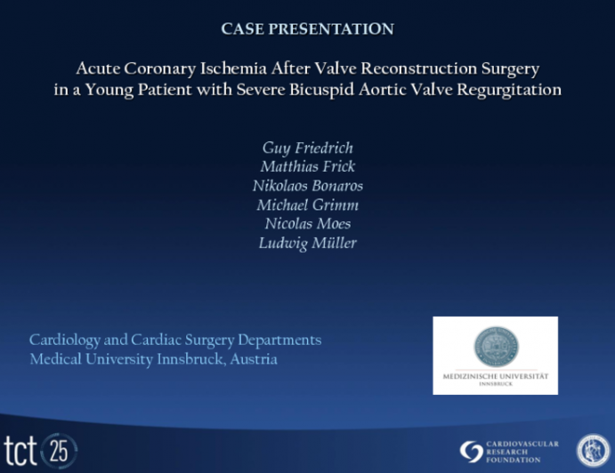 Case #3 - Acute Coronary Ischemia After Valve Surgery