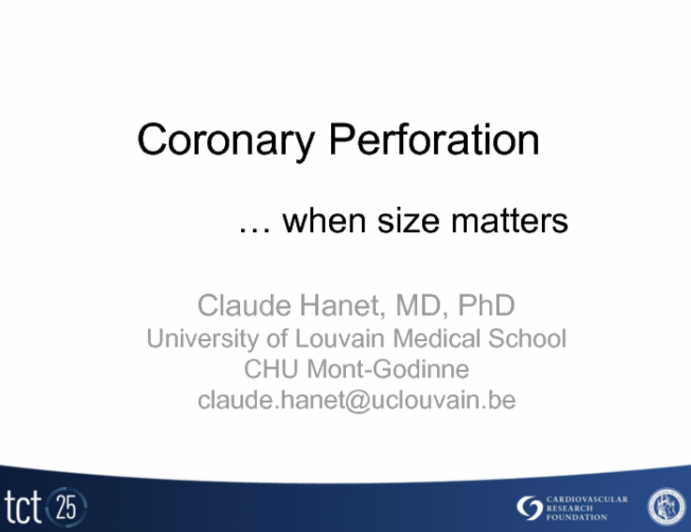 Case #1 - Coronary Perforation