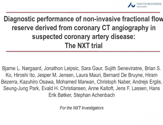 HeartFlowNXT: A Prospective, Registry Evaluation of Noninvasive FFRCT vs. Invasive FFR