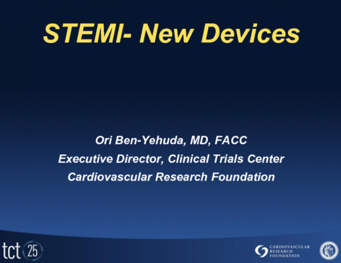 The Emergence of New-STEMI Devices: Creative Clinical Trial Pathways