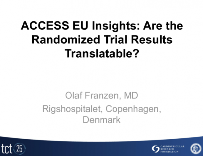 ACCESS EU Insights: Are the Randomized Trial Results Translatable?