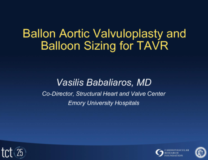 True Valvuloplasty for TAVR
