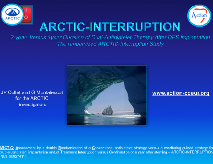 ARCTIC-INTERRUPTION: A Prospective, Randomized Trial of Two Years vs. One Year of Dual Antiplatelet Therapy After PCI