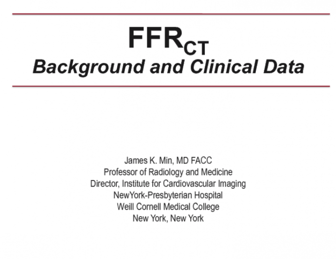 CT-FFR: Background and Clinical Data