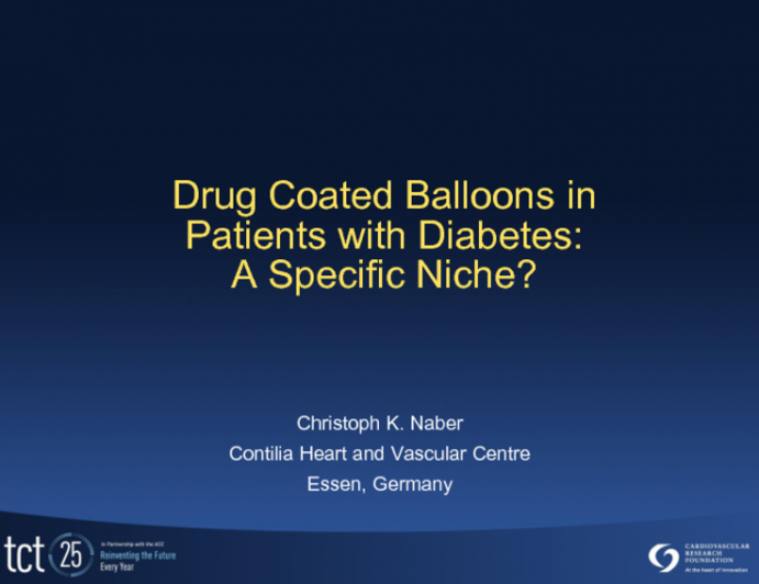 Drug-Coated Balloons In Patients With Diabetes: A Specific Niche ...