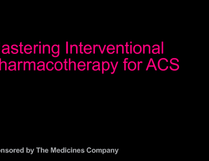 Antithrombotic Targets for Treating ACS Patients