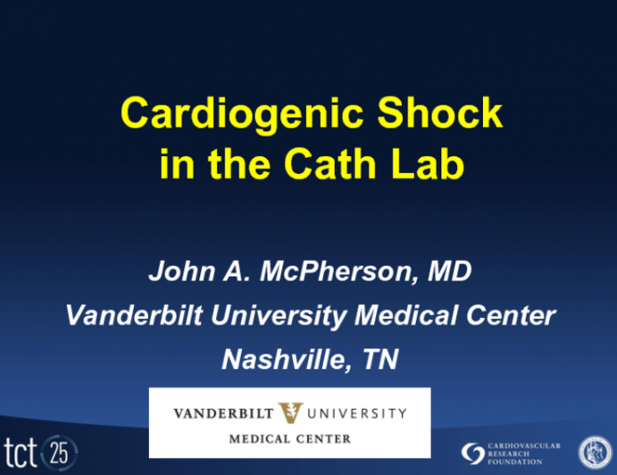 Cardiogenic Shock Developing in the Cath Lab