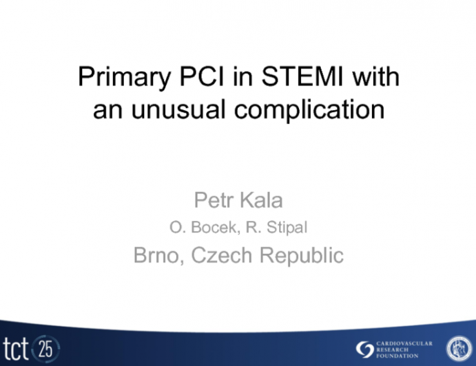 Case 4: Primary PCI in STEMI with an Unusual Complication