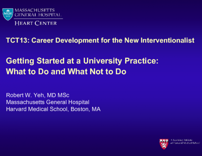 Getting Started in a University Practice: What To Do and What Not To Do