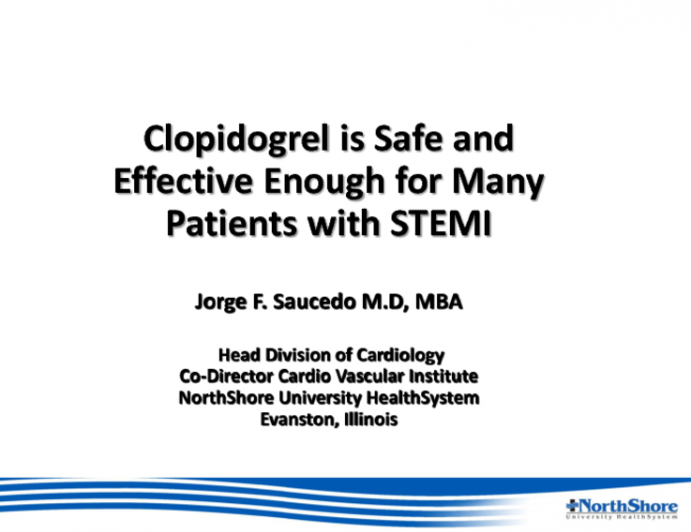 No, Clopidogrel Is Safer and Effective Enough for Many Patients!