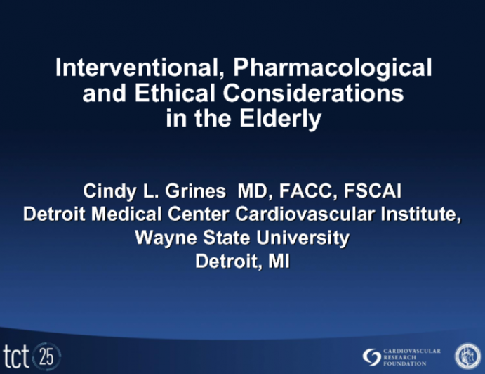 Interventional, Pharmacological and Ethical Considerations in the Elderly