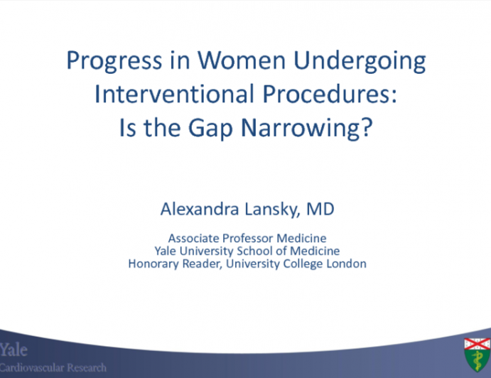 Progress in Women Undergoing Interventional Procedures: Is the Gap Narrowing?