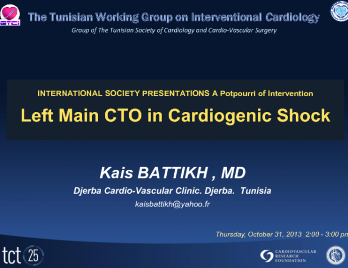 Case #4: Left Main CTO in Cardiogenic Shock