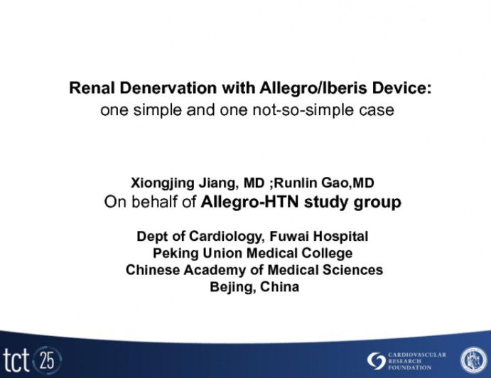 Renal Denervation with the Allegro/Iberis Device: One Simple and One Not-So-Simple Case