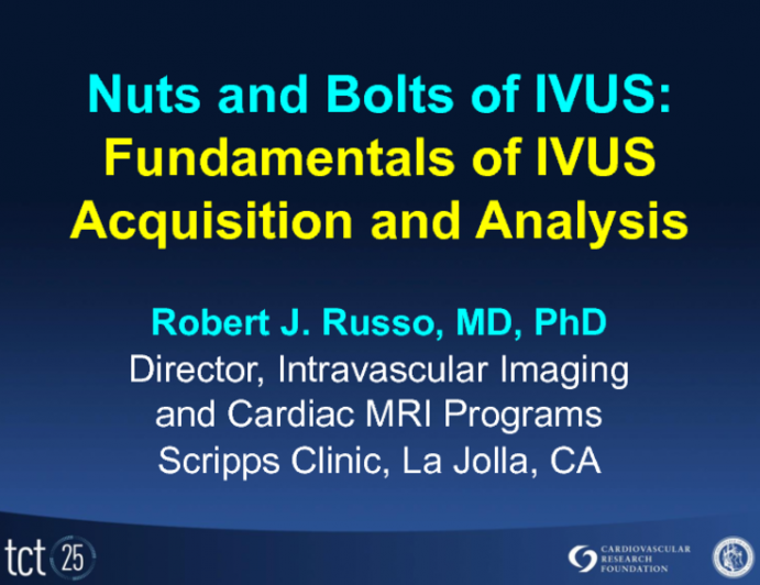 Fundamentals of IVUS Acquisition and Analysis