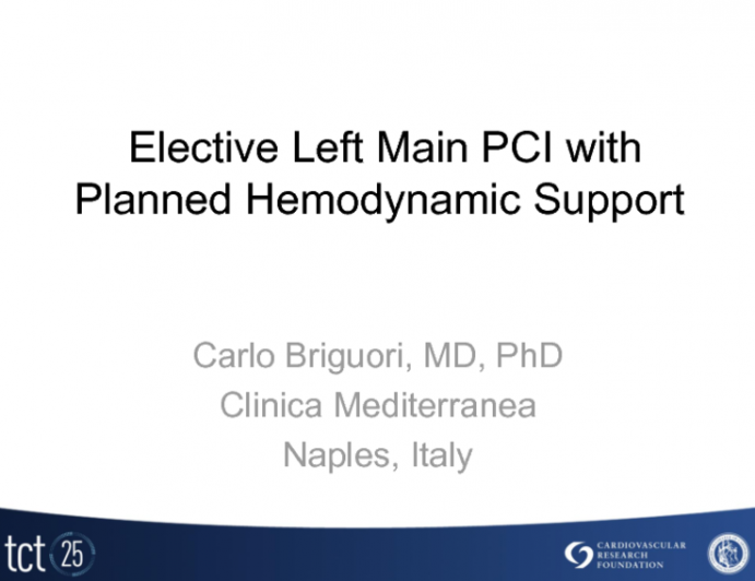 Case #6: Elective Left Main PCI with Planned Hemodynamic Support