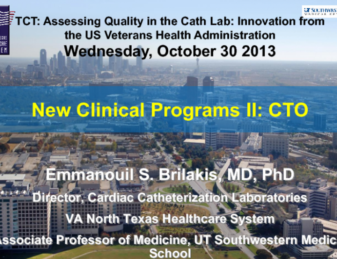 New Clinical Programs II: CTO