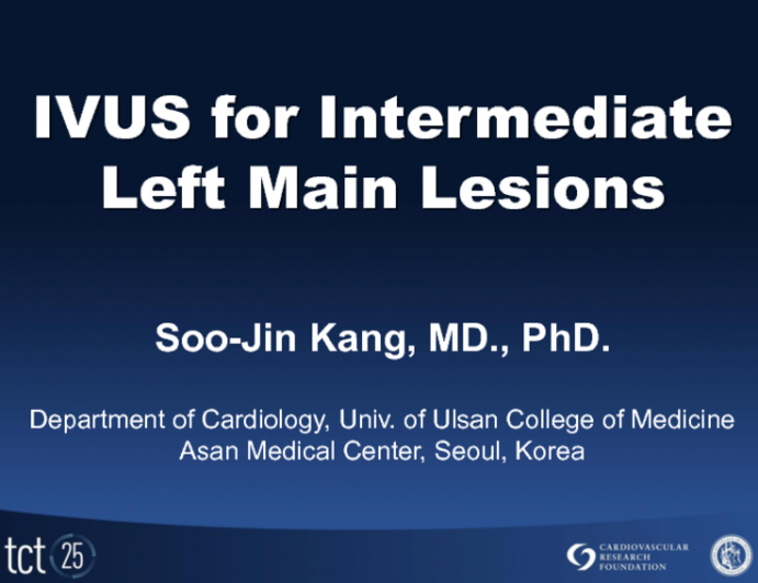 Case IV: IVUS for Intermediate Left Main Lesions