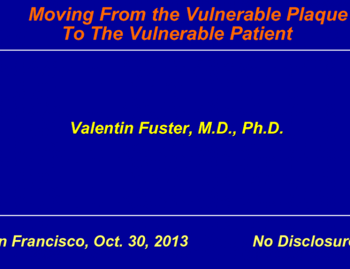 Focusing Our Priorities: Moving From the Vulnerable Plaque to the Vulnerable Patient