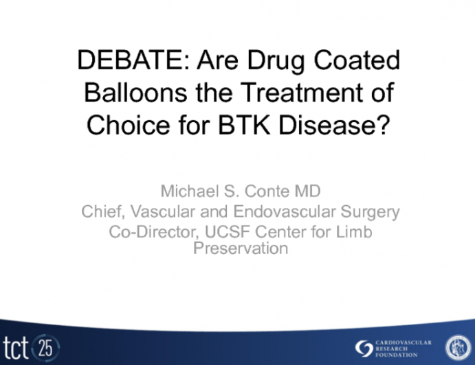 CON: Drug-Coated Balloons are Effective at the Arterial Level, But Not Necessarily for the Patient!