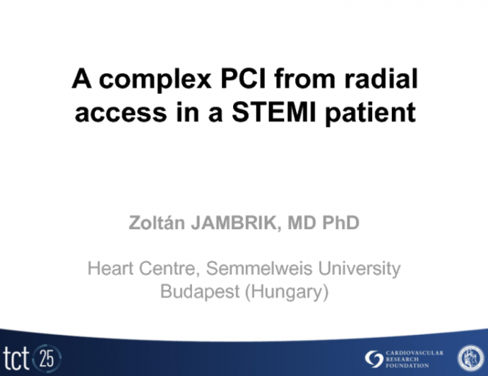 Case #1: A Complex PCI Using Radial Access in STEMI