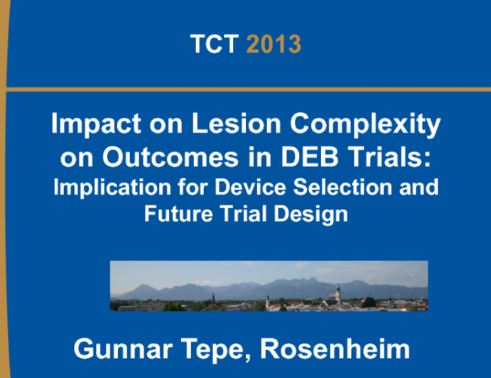 Impact of Lesion Complexity on Outcomes in Drug-Coated Balloon Trials: Implications for Device Selection and Future Trial Design